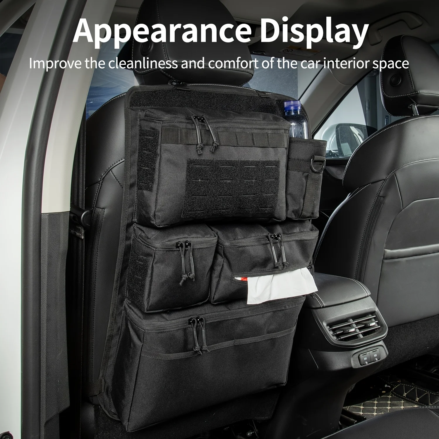 Oxford Taktische Aufbewahrungstasche für Auto-Rücksitz Multifunktionaler Gepäckorganizer Hängende Rücksitztasche für Outdoor – Detail 8