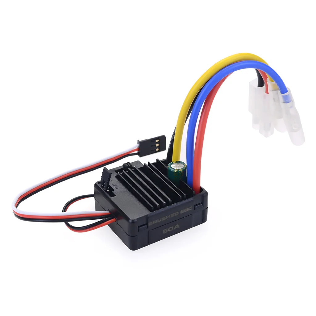 RC 540 80T 13T 17T 21T 27T 35T 45T 55T Brushed Motor & WP-1060-RTR 60A Waterproof ESC for RC Car Rock Crawler