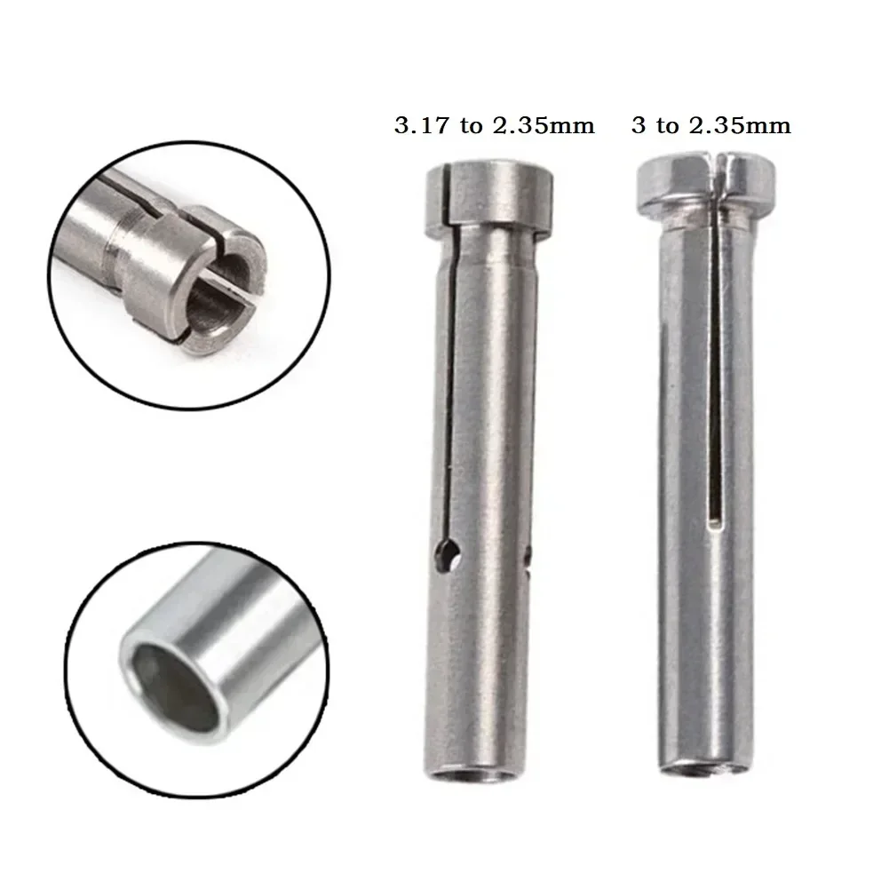1pc Clamping Engraving Chuck Drill Converter 2.35 To 3/3.175mm Shank Collect Sleeve Collect Sleeve Adapter Drill Converter