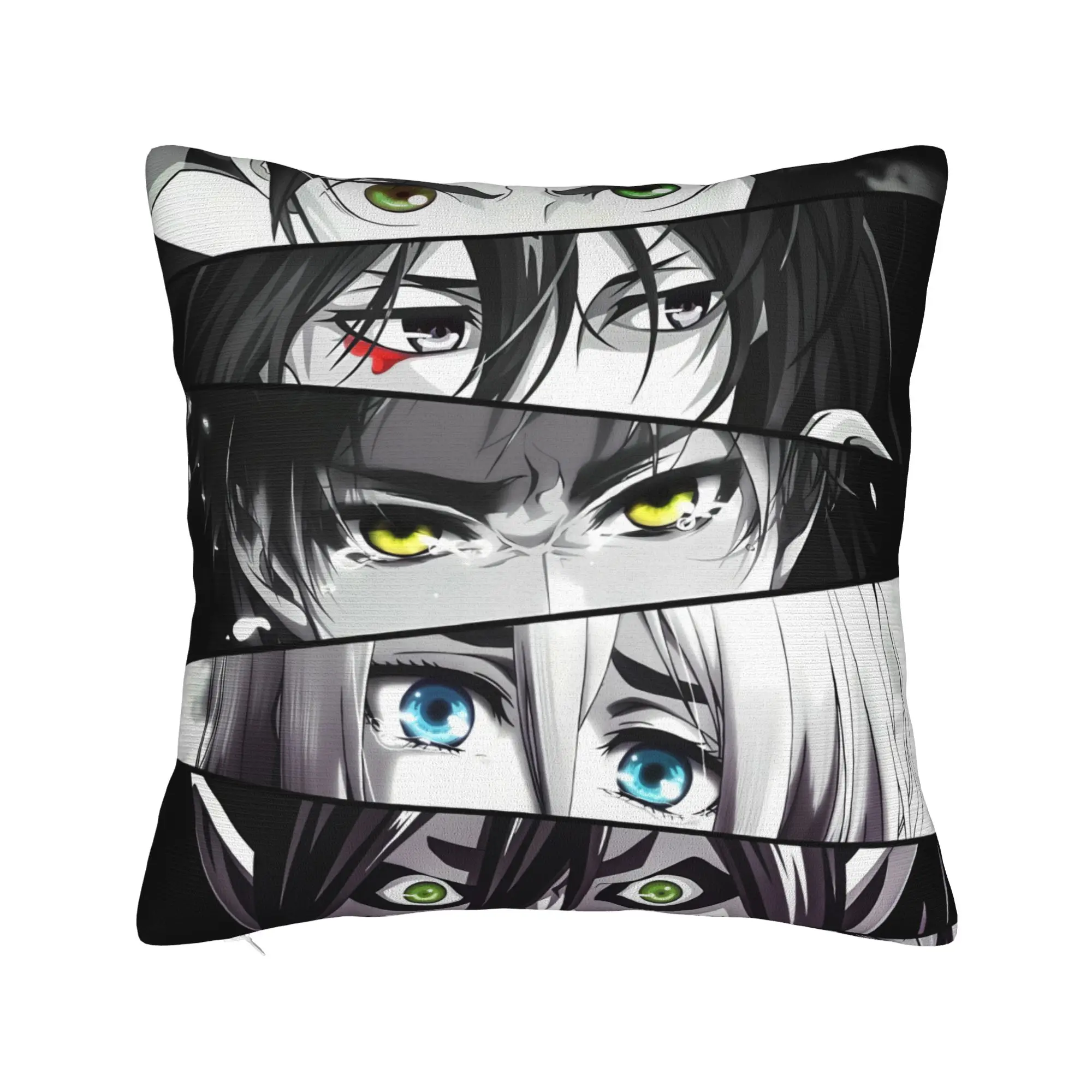 Attacks on Titans Pillow Case  Comfy Pillow Cover For Sofa Couch Bed Living Room Kawaii Cushion Cover