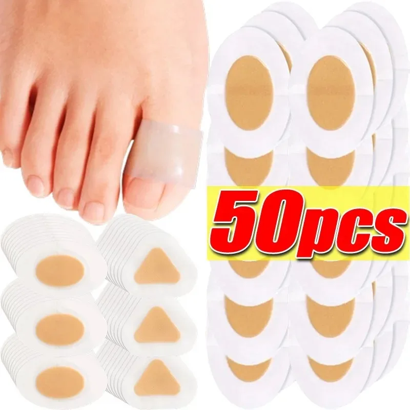 

50pcs Silicone Shoe Stickers Soft Pain Relief Stickers Liners High Heel Stickers Foot Care Adhesive Hydrocolloid Cushion Pads