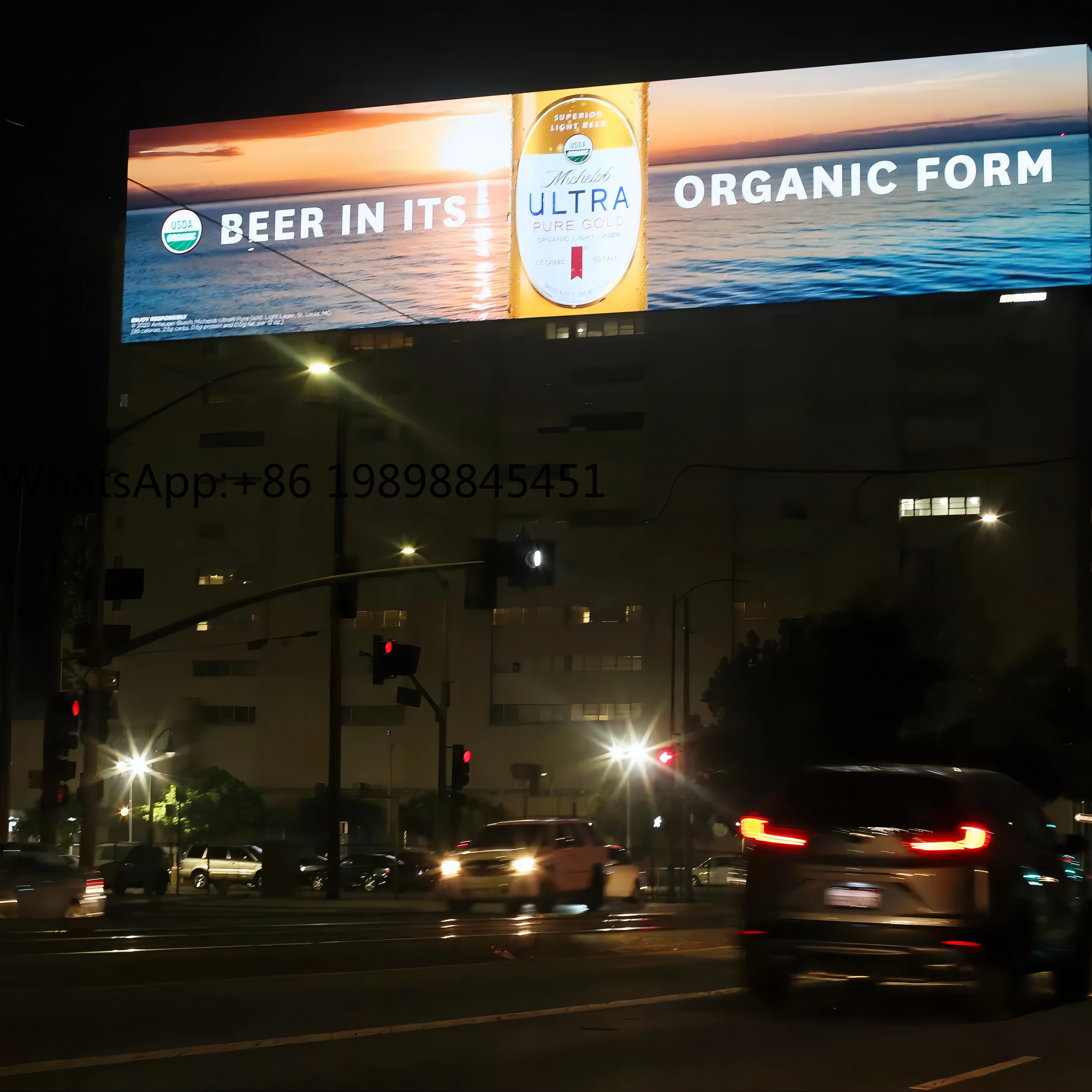 التكنولوجيا الرائدة P6.67 في الهواء الطلق سطوع عالية مقاوم للماء كامل اللون شاشة عرض LED ثابتة للوحة الإعلانات #1