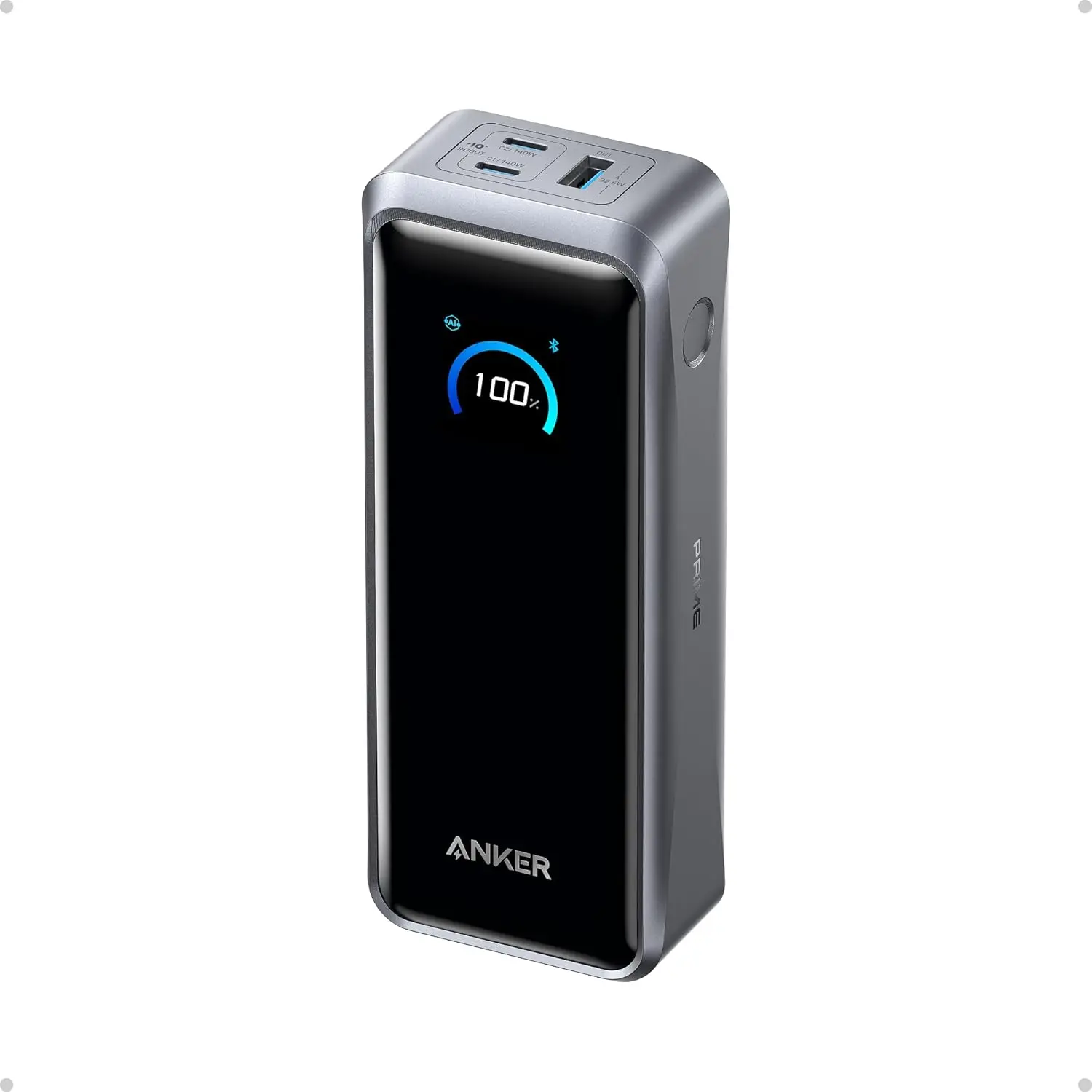Anker Prime Power Bank, 26,250mAh 3-Port Portable Charger with 300W Max Output, Two-Way Charging, TSA-Approved, App Control,