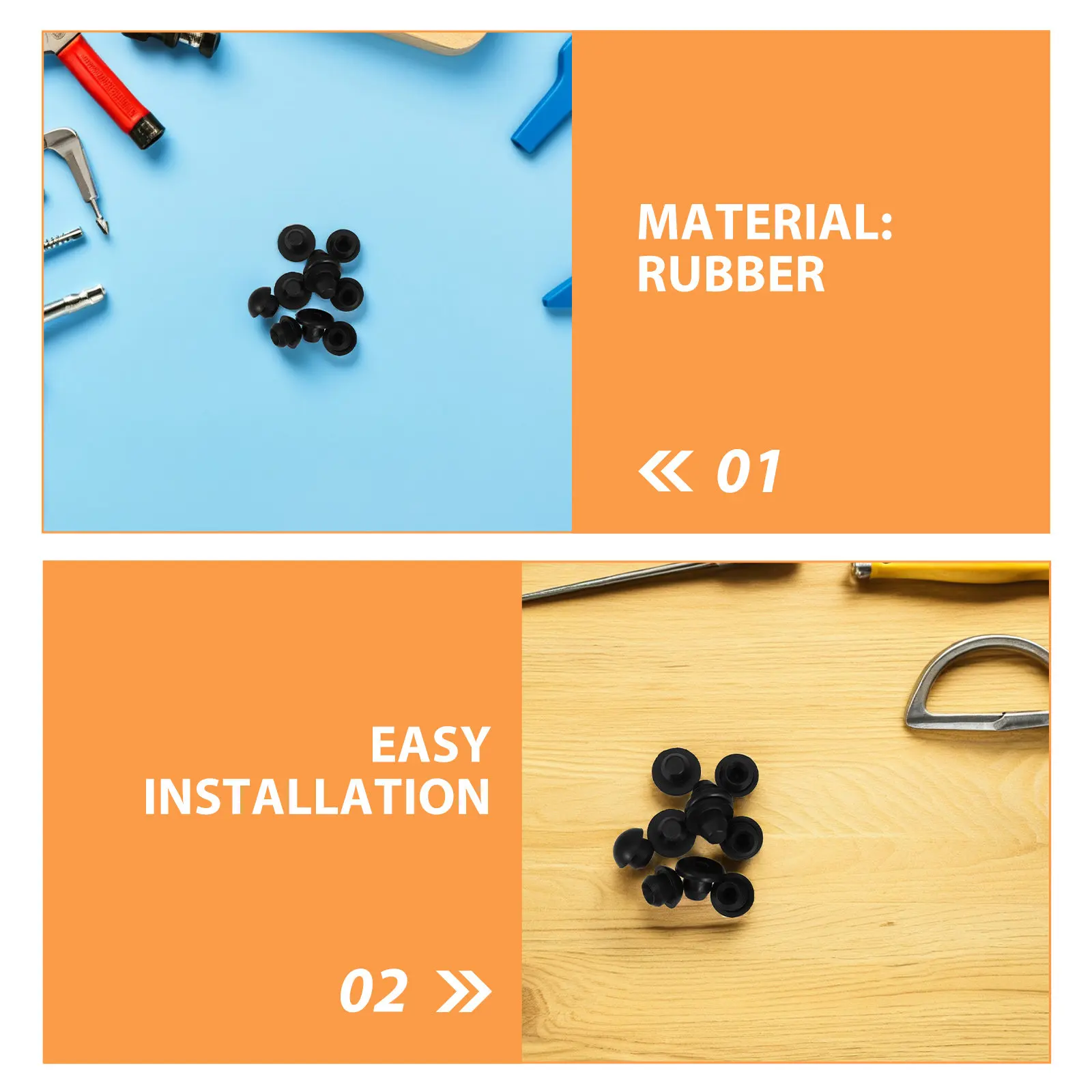 40Pcs Rubber Hydraulic Oil Plugs for Floor Jack Bottle Jack Universal Oil Seal Replacement Kit Effective Leak Prevention