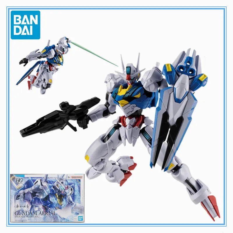 Latest Original Genuine The Witch From Mecury HG 1/144 Gundam AERIAL [PERMET SCORE SIX] Bandai Anime Model Toys Action Gifts