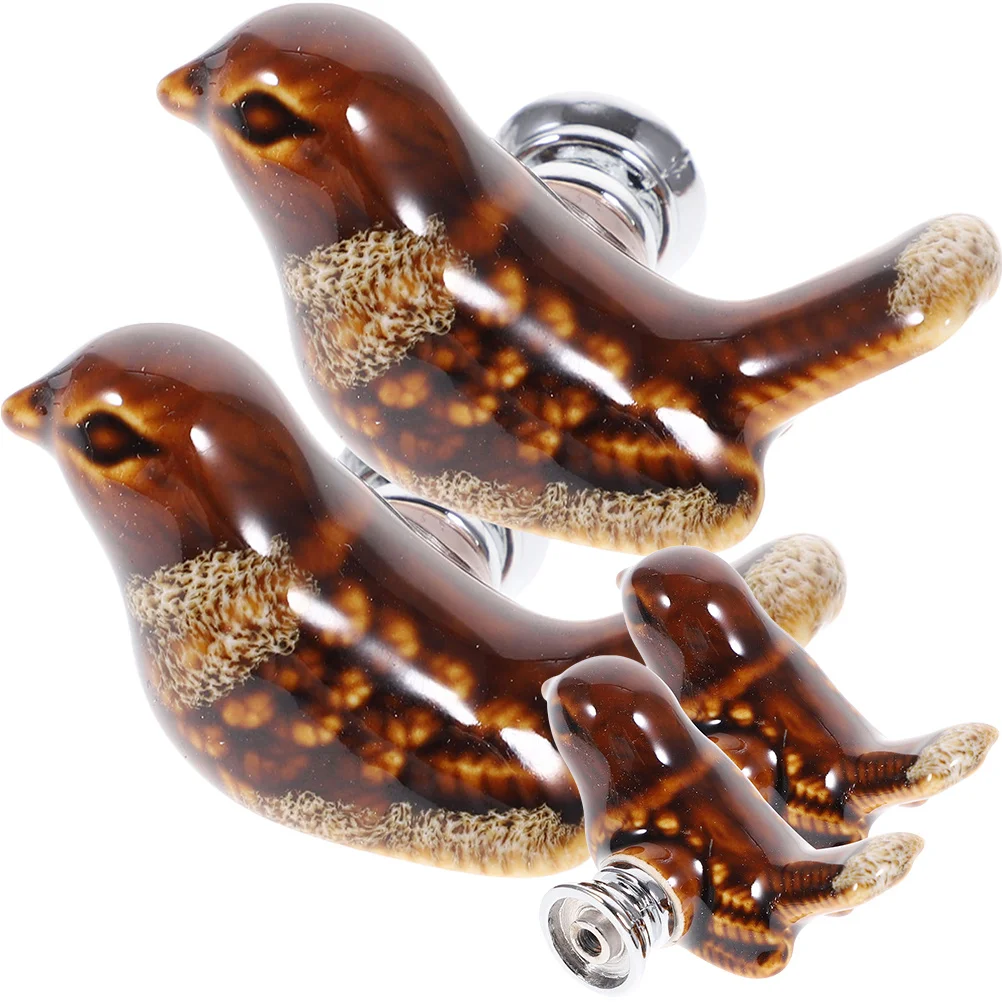 

4 шт. изысканные винтажные ручки для шкафа в форме птицы, ручки для выдвижных ящиков, простая установка, ручки для шкафа, винтажная мебельная ручка