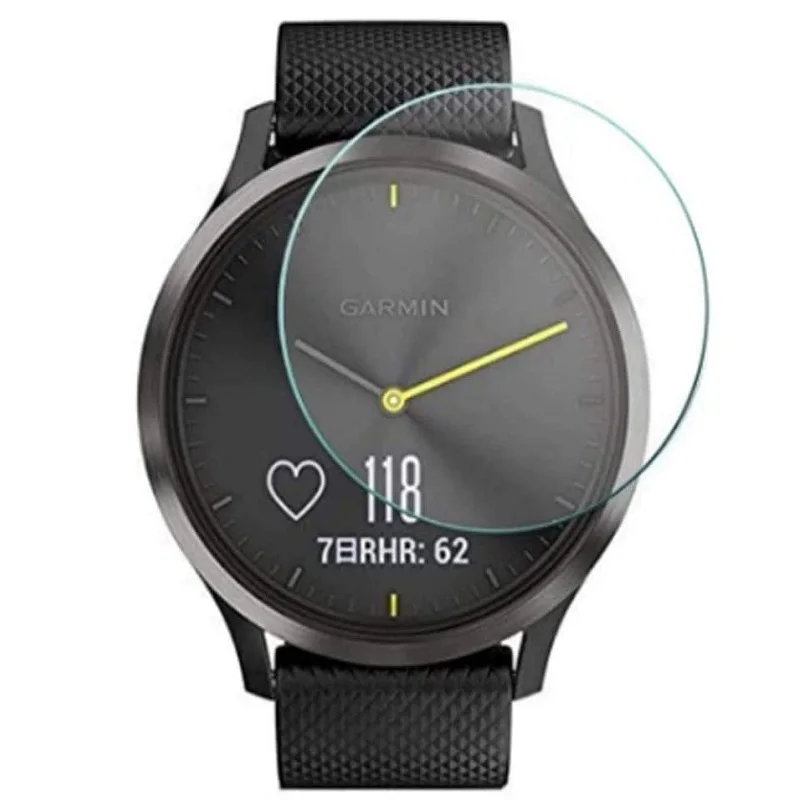 Pelindung layar jam tangan pintar, 5 buah Film pelindung Anti gores kaca Tempered untuk Garmin Vivomove HR