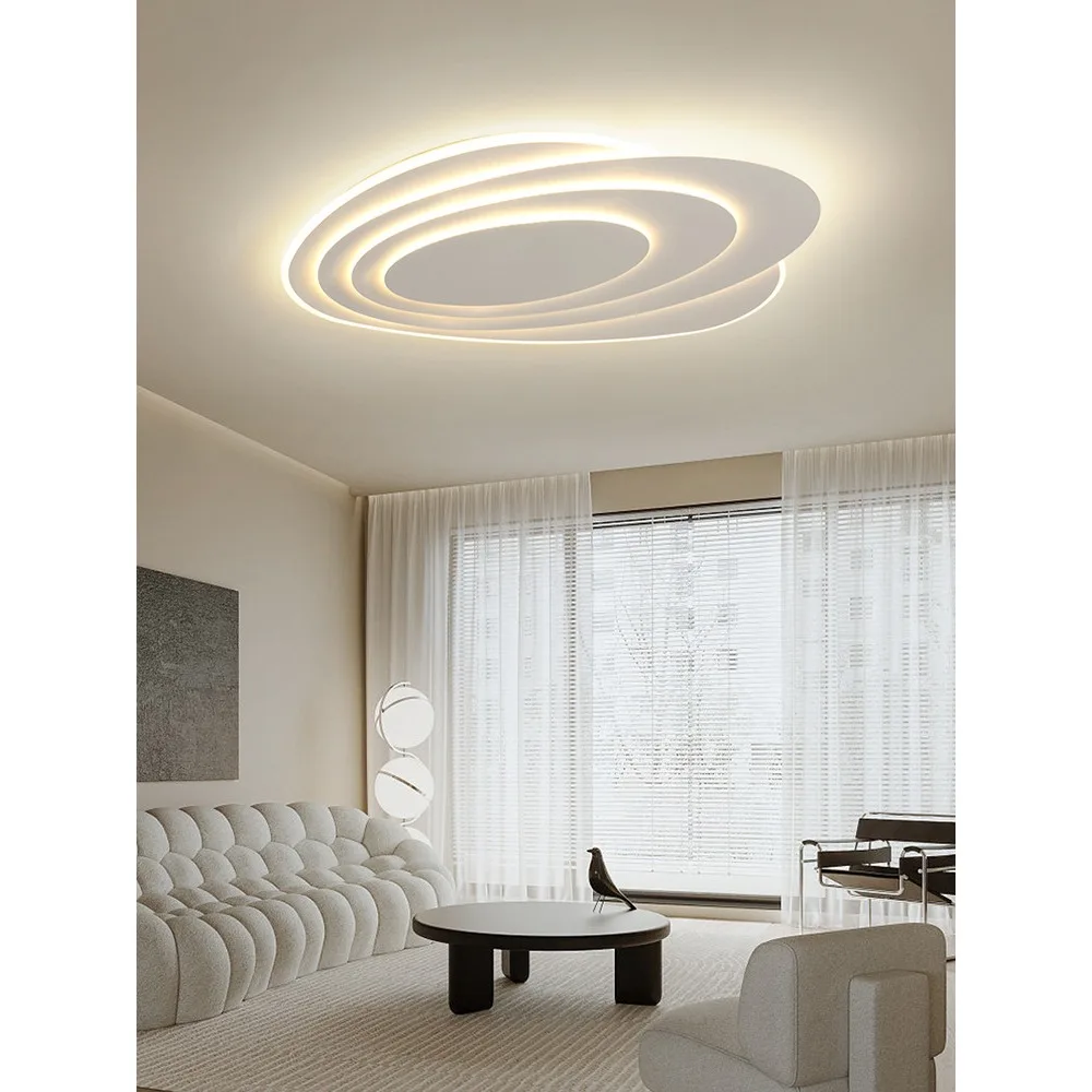 

he main light in thliving room, te round bedroom lamp, e minimalist art hall ceiling light, modern and simple design,