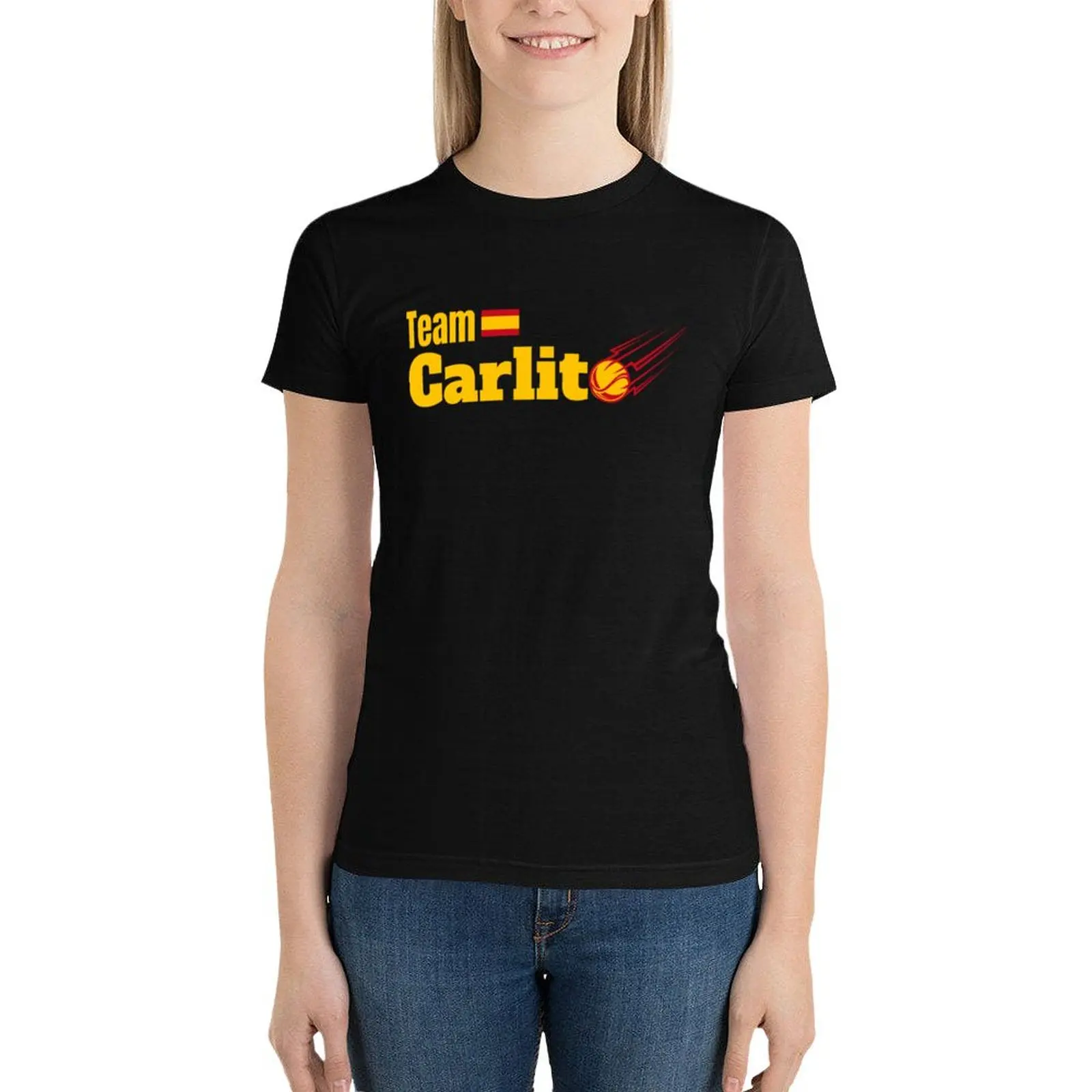 CARLOS ALCARAZ-ALCARAZ-TEAM ALCARAZ T-Shirt female vintage clothes t-shirts for Women loose fit