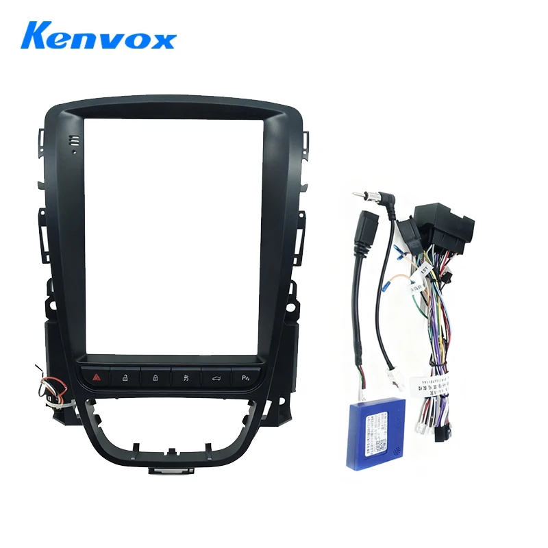 

Kenvox 9,7-дюймовый автомобильный радиоприемник Tesla с вертикальным экраном, лицевая рамка для Buick 2012-2015 Malibu Dash Kit, адаптер жгута проводов панели