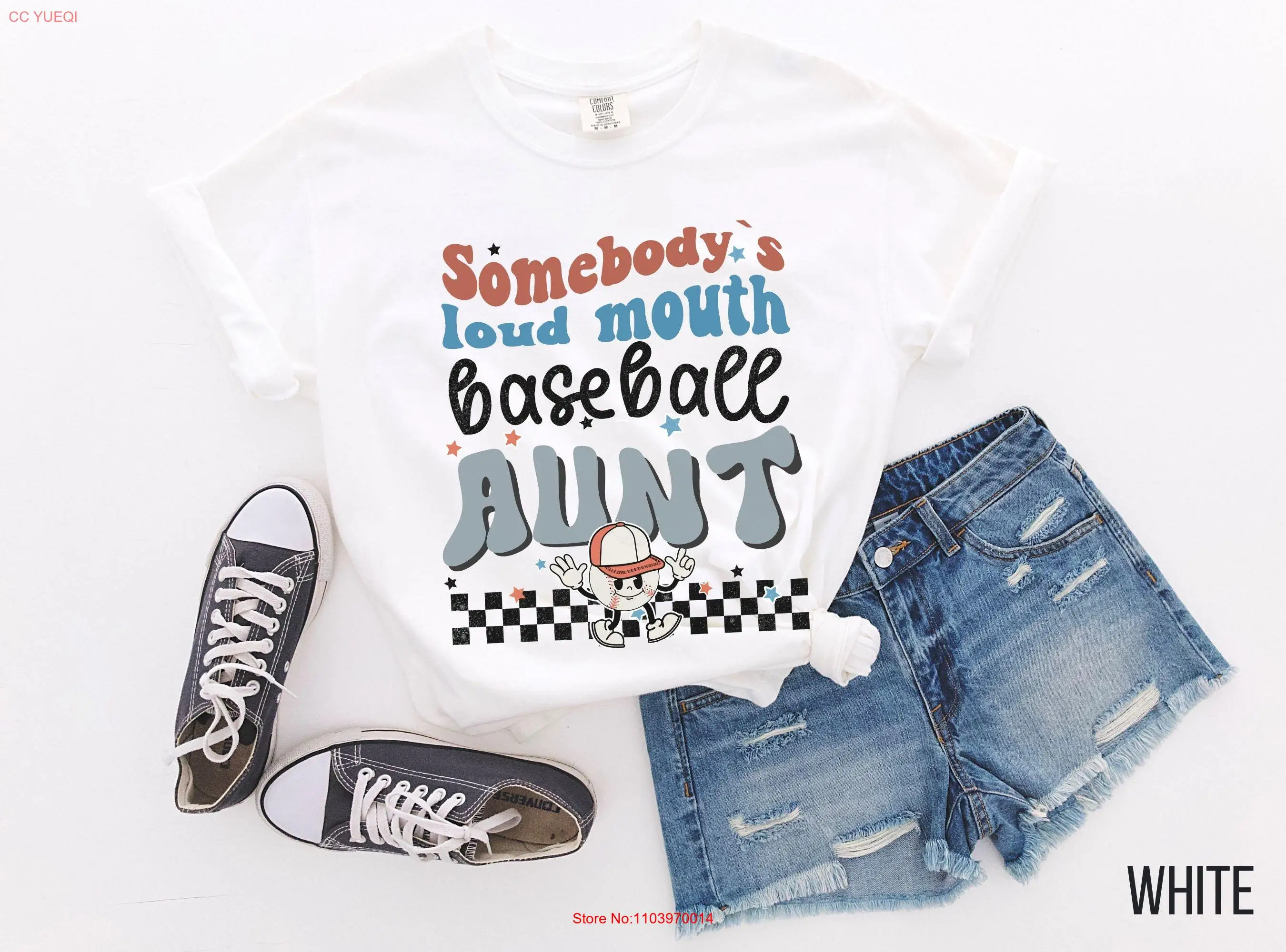 Громкая гордая бейсбольная тетя, сома, рубашка для тетушки, подарок для T Squad Life, с длинными или короткими рукавами