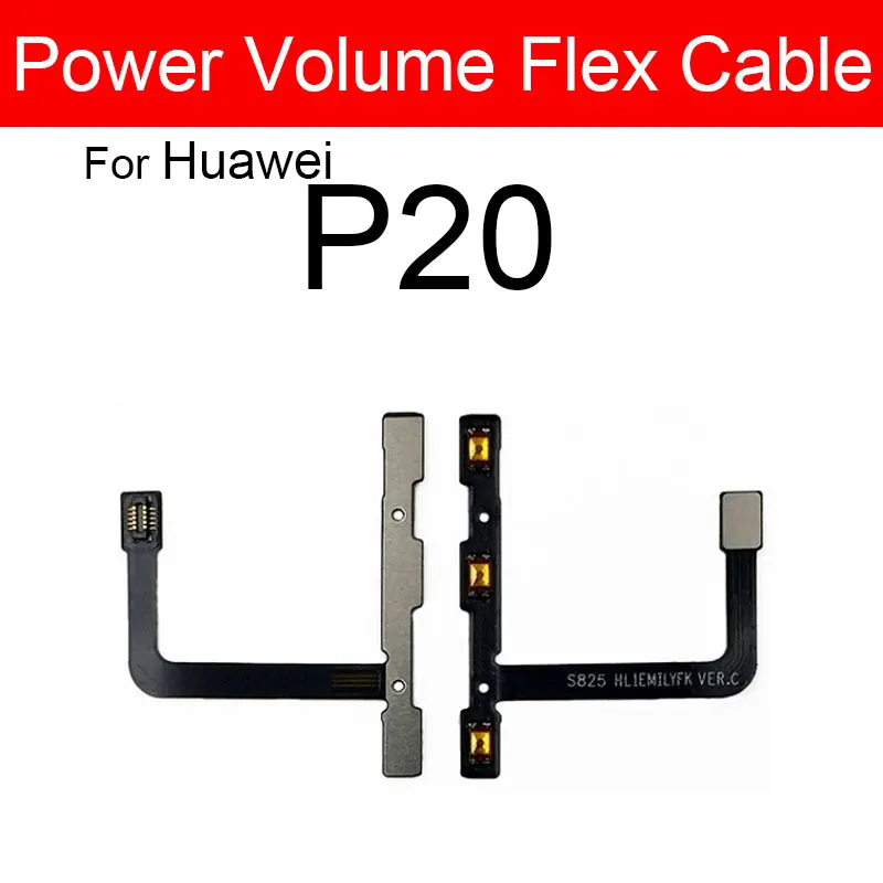 Power Volume Buttons Flex Cable For Huawei P7 P8 P9 P10 P20 Pro P10 P9 Plus P9 P8 Lite Mini 2016 2017 Side Keys Switch Flex Part