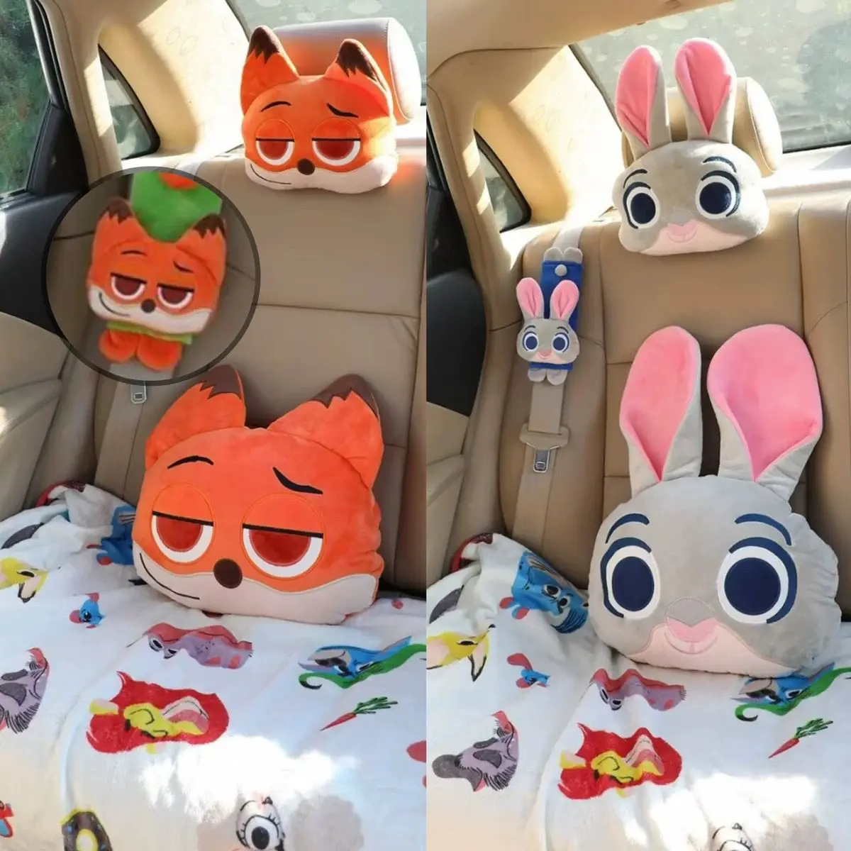 Disney Crazy Zootopia Zootropolis Judy Nick Plush Toy Soft Cuddly Pillow Comfortable Back Cushion Pillow Hug Plushies Xmas Gifts