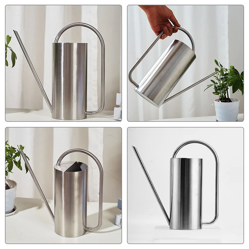 

Watering Can Stainless Steel Long Spout Metal Garden Pot For Indoor Plants Bonsai Flowers Succulent Small Plant Watering