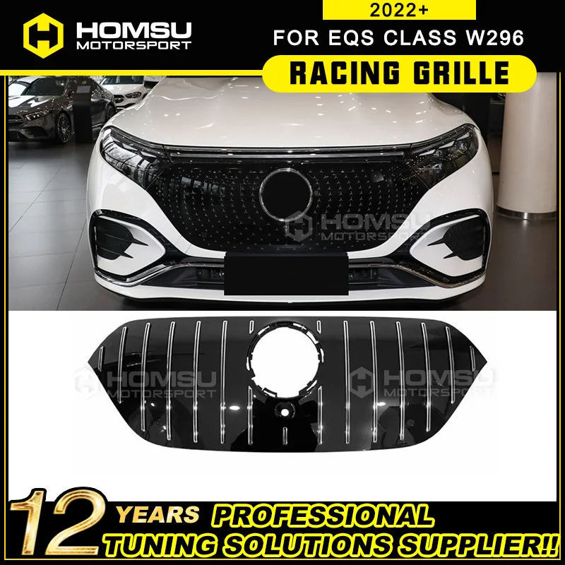 

Year 2022 2023 Front Bumper Grille For merced EQS W296 Grille EQS450 SUV 4 Matic Model For EQS SUV W296 Front Grille