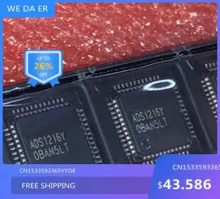 Free shipping  10 pcs ADS1216Y ADS1216 TQFP48