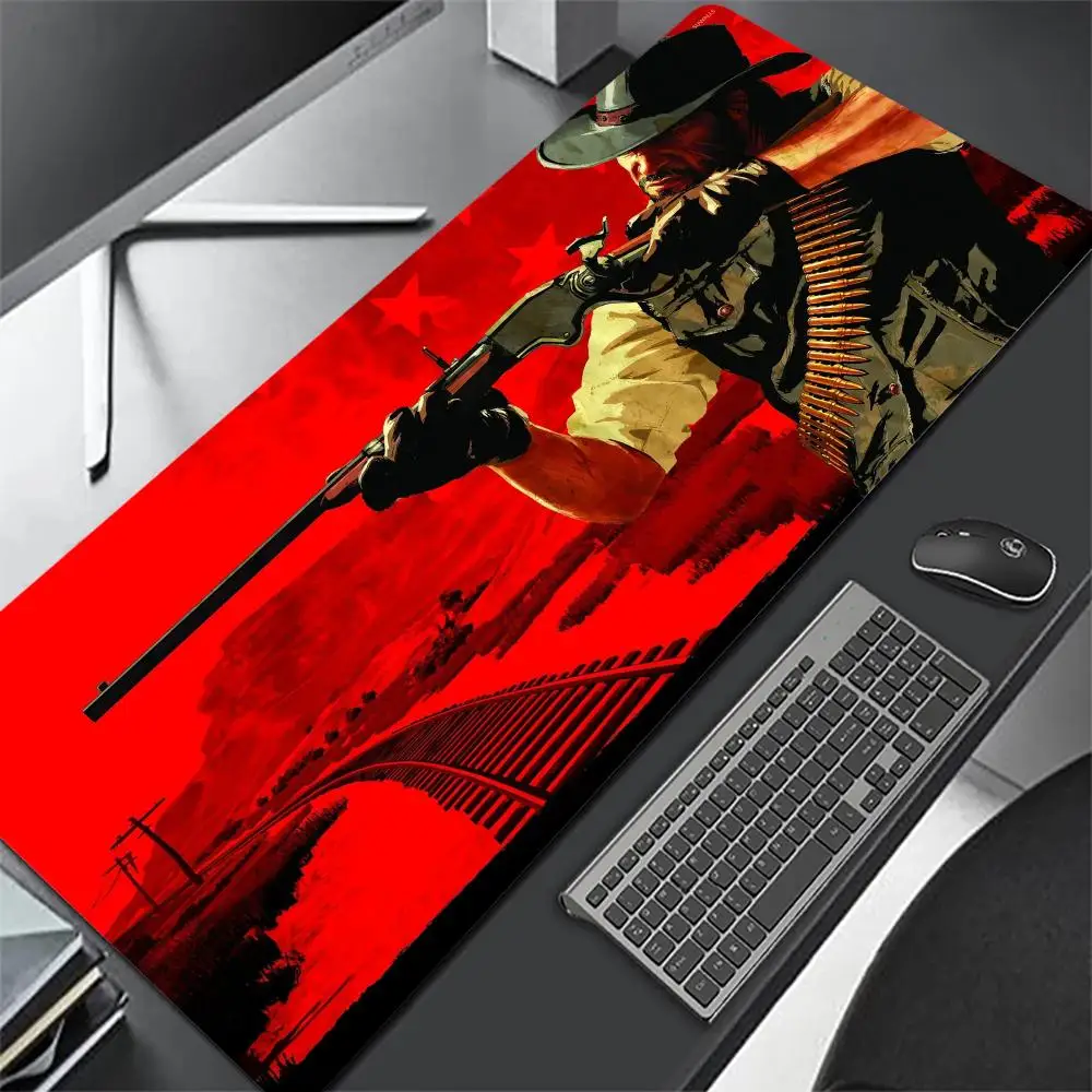 

Large Gaming Mouse Pad Computer Mousepad Gamer Mouse Mat Laptop Mausepad Mouse Carpet Keyboard Mat Red Dead Redemption Mouse Pad