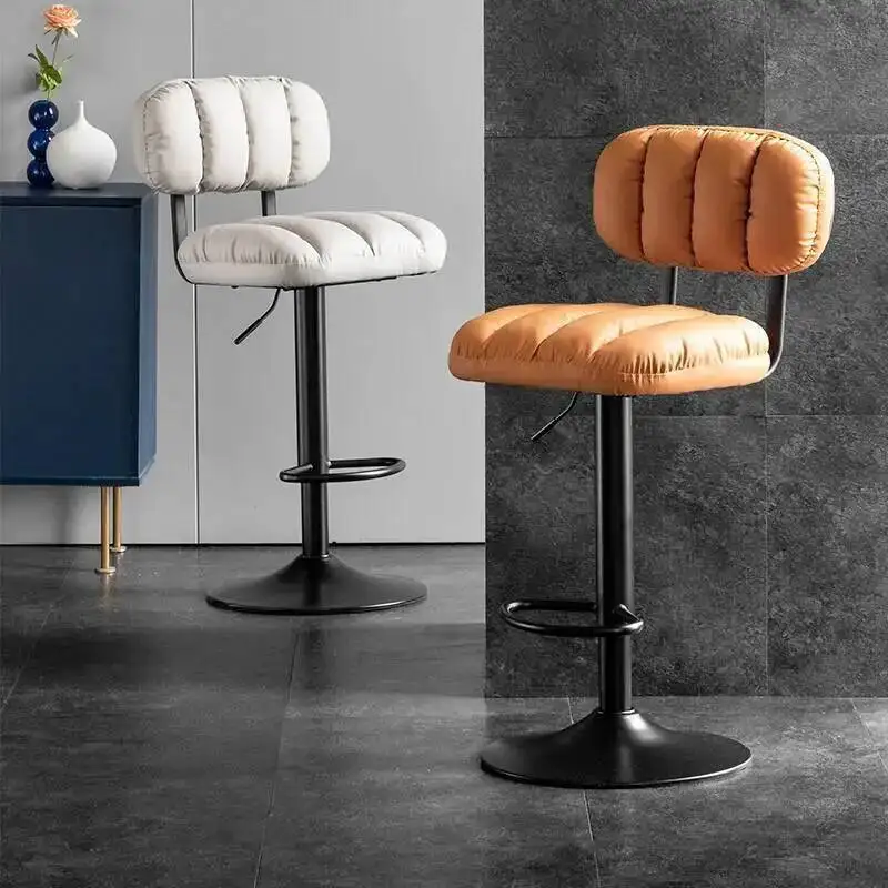 

Premium Luxury Bar Chair Aesthetic Modern Comfortable Adjustable Height Bar Chair Simple Beauty Taburetes De Bar Furniture