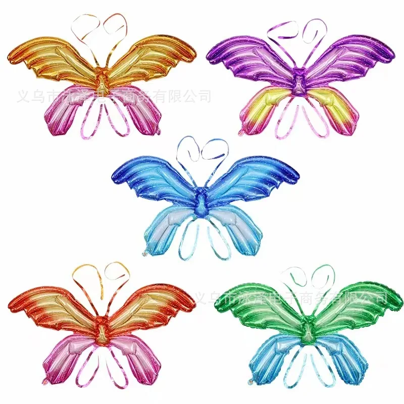 

Feather Bat Butterfly Wings Aluminum Toy Balloon Wedding Theme Children's Birthday Party Performance Decoration Supplies