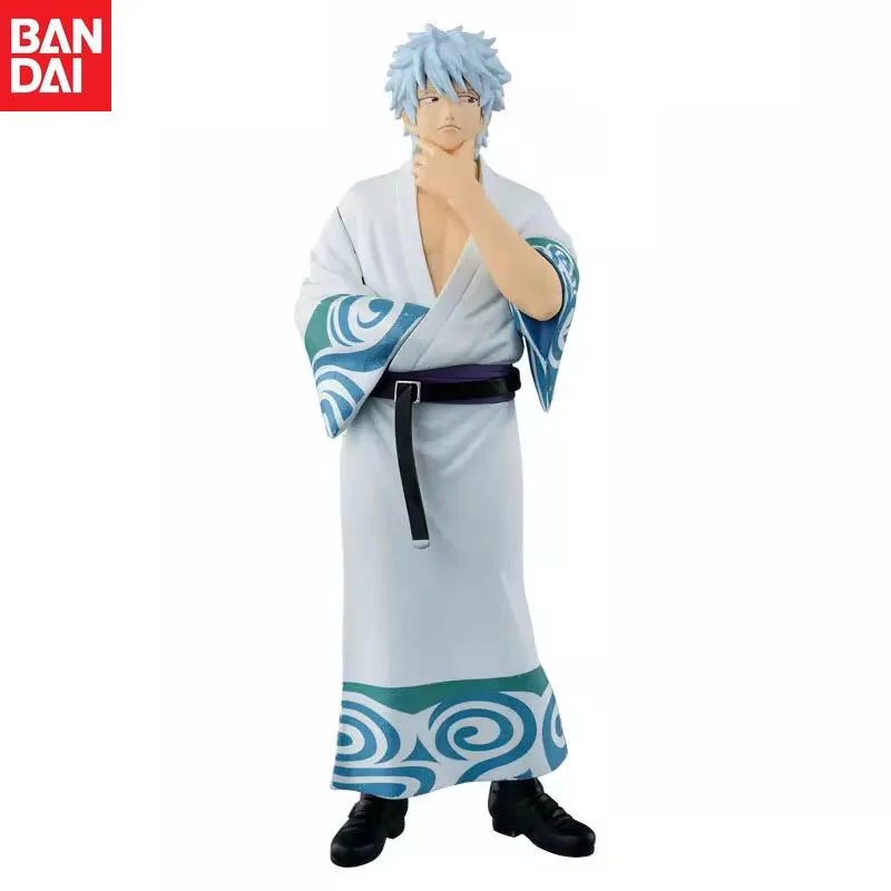 In Stock Bandai Original Anime GINTAMA Sakata Gintoki DXF Action Figure Model Holiday Gifts