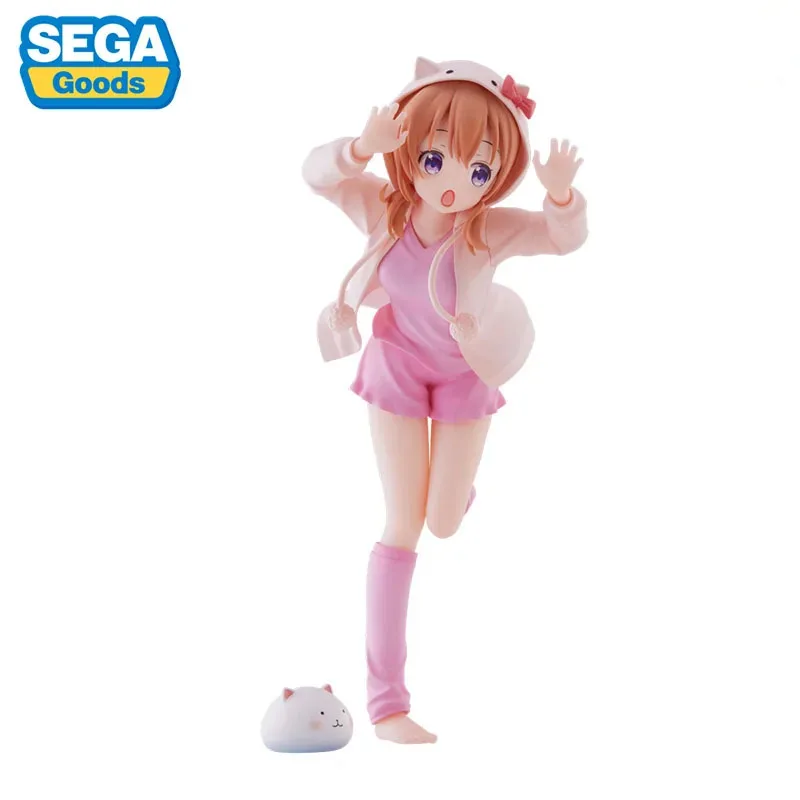 Original SEGA Luminasta Kafuu Chino Hoto Kokoa 16cm Anime Figure Is the order a rabbit? PVC Mode Statue Collection Boxed Toys