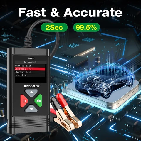 Kingbolen BM560 проверка автомобильного аккумулятора 6 В 12 В BM580 анализатор аккумулятора проверка заряда проверка нагрузки BM550 PK KW650