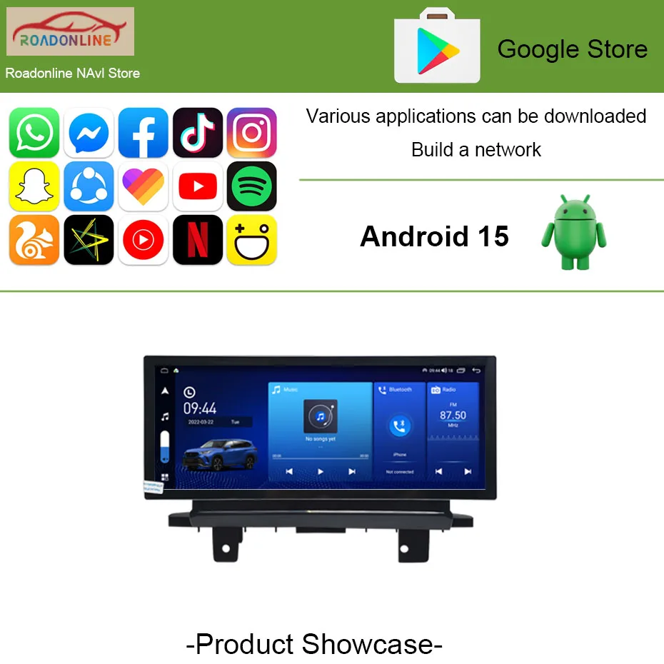Android 15 12.3 INCH Carplay For Dongfeng DFSK Glory/ Fengon 580/PRO 2018 - 2021 Multimedia Video Player GPS Navigation Carplay