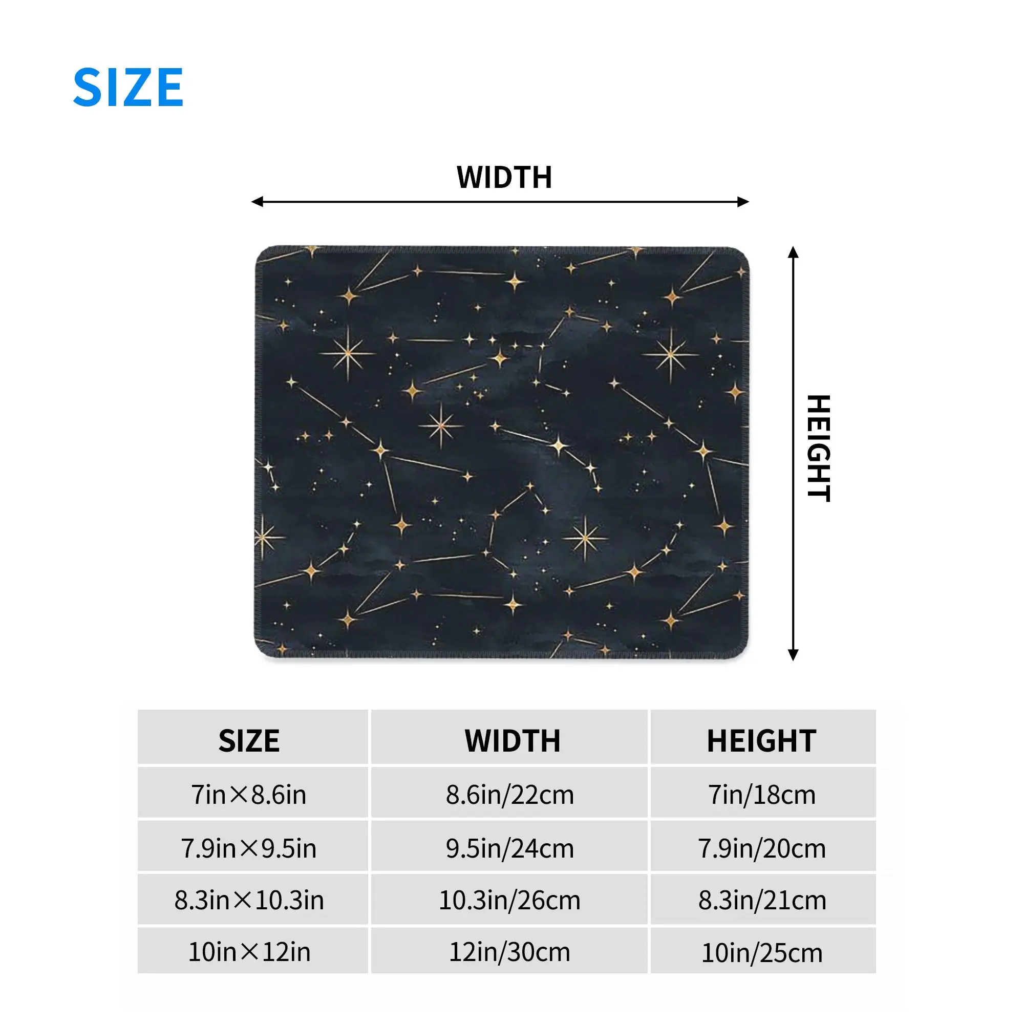 Constellation Star Clusters Galaxies Halloween Mouse Pad Computer Keyboard Mouse Mat Gamer PC Laptop Desk Mat Office Table Mats
