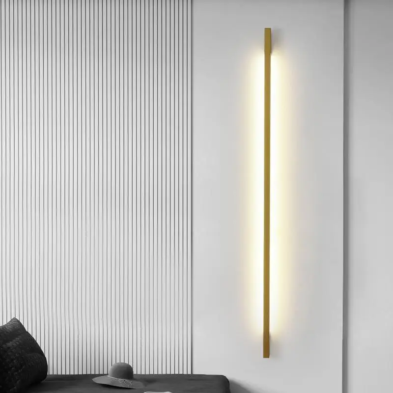 Modern Minimalist One word Long Wall Lamp LED Wall Mounted Light Indoor Living Room Bedroom Background Wall light Decor Fixtures