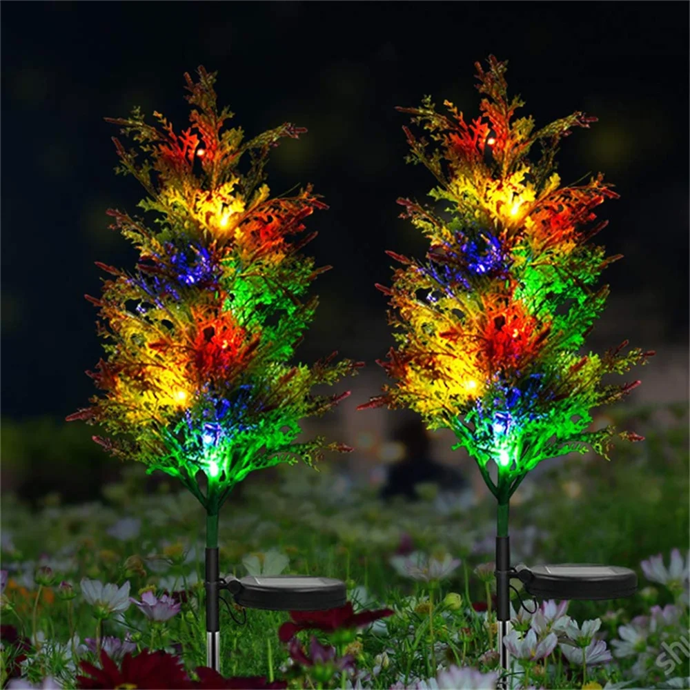 

Solar Christmas Tree Lights Outdoor Waterproof LED Garden Garden Lawn Landscape Xmas Decorative Floor Lights