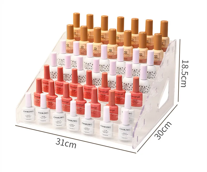 3/4/5/6/7-poziomowy akrylowy przezroczysty organizer na kosmetyki, stojak na lakier do paznokci, półka ekspozycyjna, stojak na biżuterię, narzędzia do organizacji