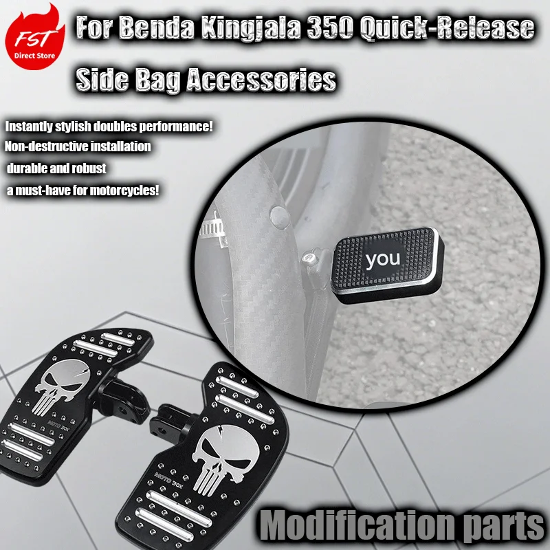 

For Benda Kingjala 450 Bobber Punisher Extra Large Pedals