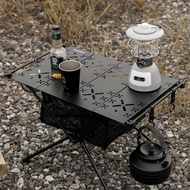 

Outdoor Folding Table IGT Table Portable Aluminum Folding Table Ultralight Hiking Riding Tactical Table With Stove Camping Table