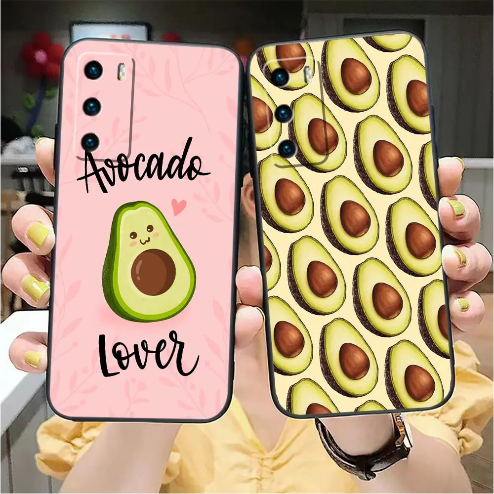 Cute Cartoon Avocado Phone Funda Case For Honor X50 X40 X30 X20 X10 X9 X9A X8 X7 5G V40 Magic 3 4 5 Pro TPU Case Capa Shell