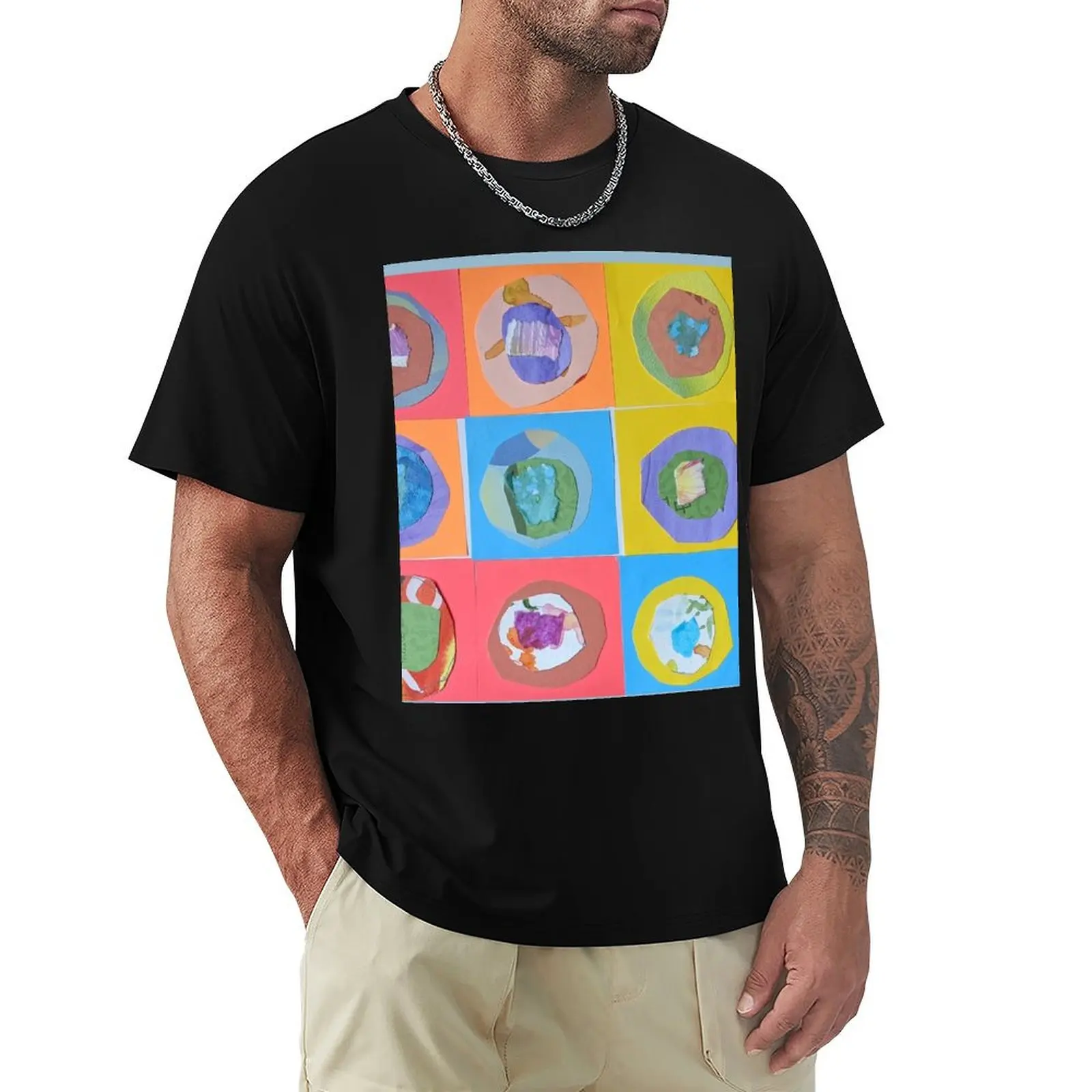 

Lots of Circles Abstract Art T-Shirt Breathable Sportswear T-Shirt for Men