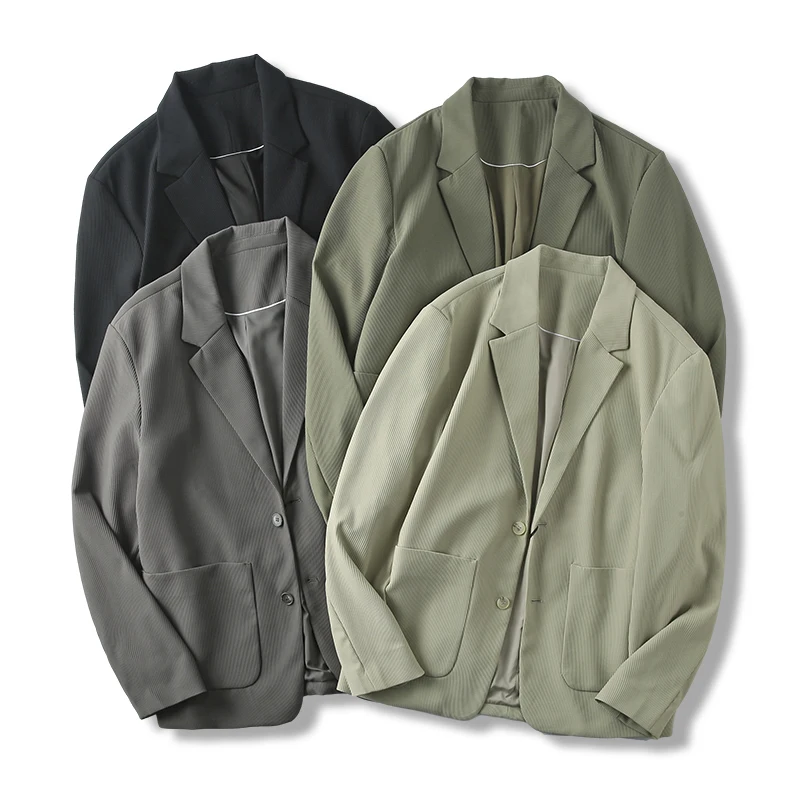 

2025 Spring Autumn Men's Fashion Versatile Business Casual Long-Sleeve Blazer Suit Jacket High Quality