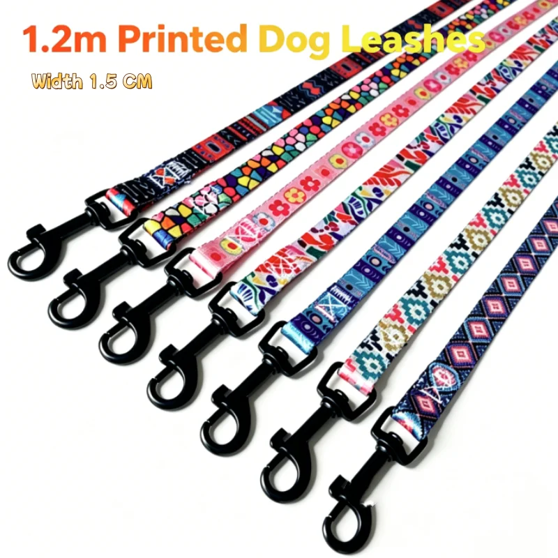 Conjunto collar y correa colorido para perros y gatos pequeños - imagen 3