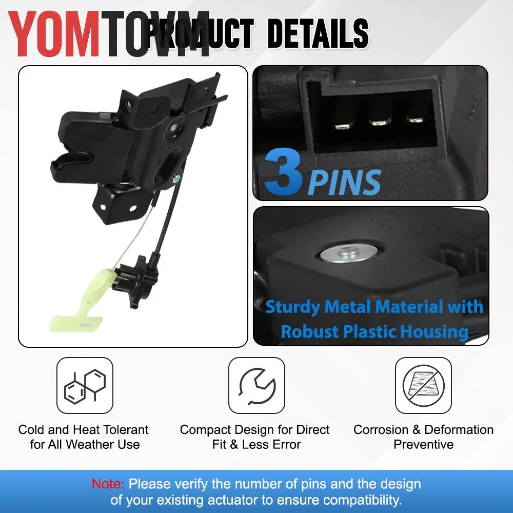 6R3Z6343200B Rear Tailgate Trunk Deck Lid Latch Lock Actuator Fit For Ford Mustang Convertible 2005 2006 2007 view 3