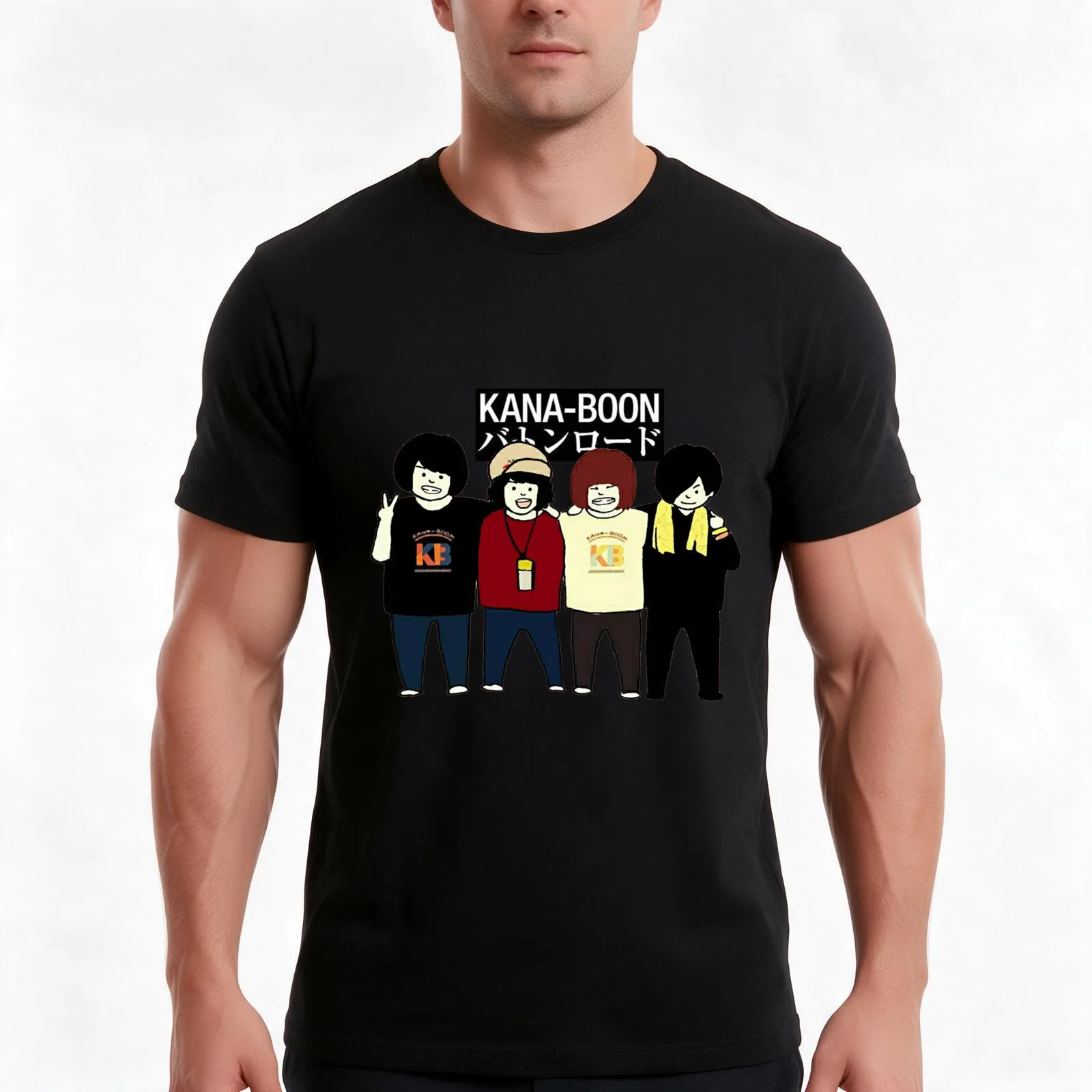 Kana Boon T-Shirt Summer Casual Cotton Tee Oversized Streetwear Tops Vintage Graphic Print Loose Fit Short Sleeve