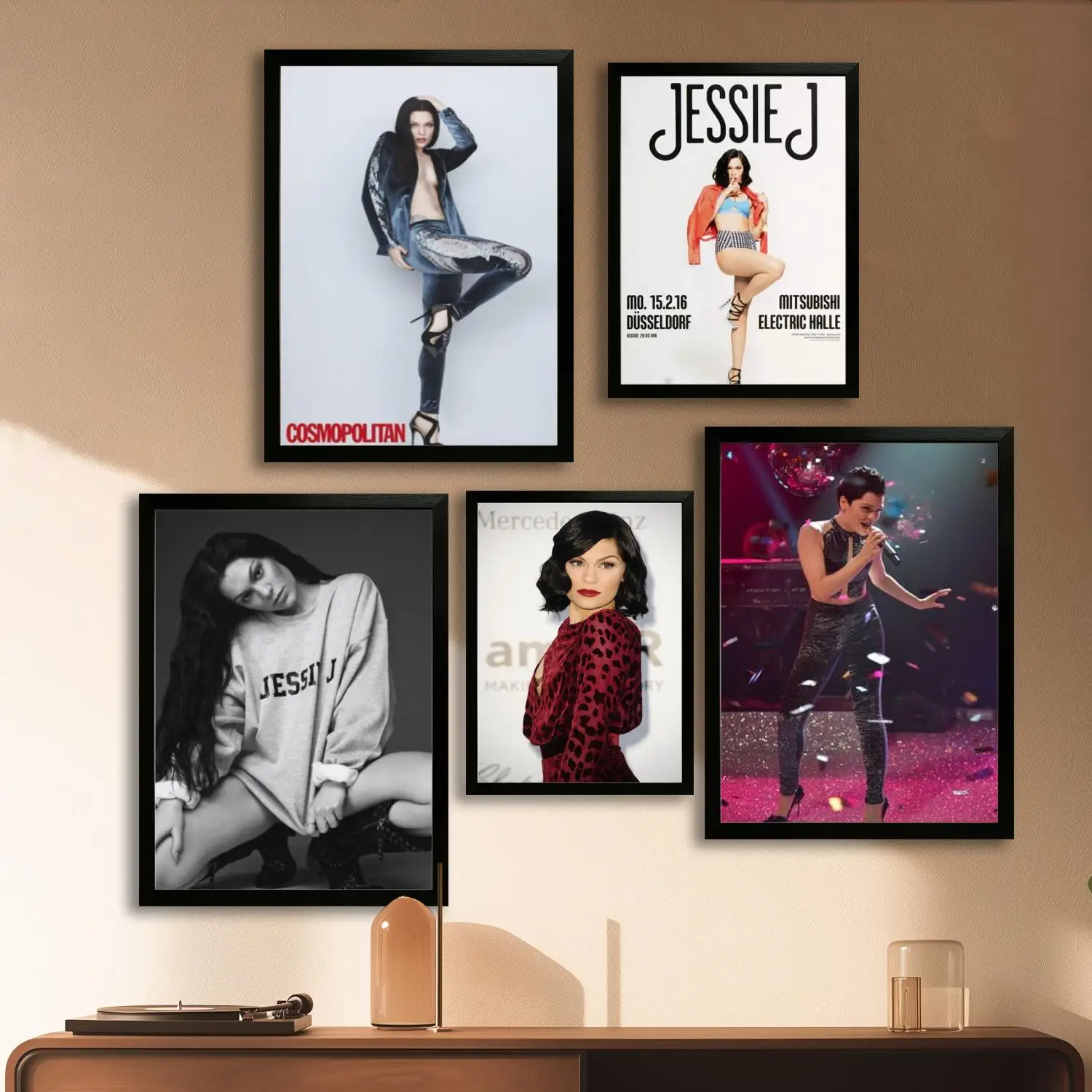 Jessie J Póster artístico en lienzo y arte de pared, impresión de imágenes, decoración moderna para dormitorio familiar, pintura decorativa