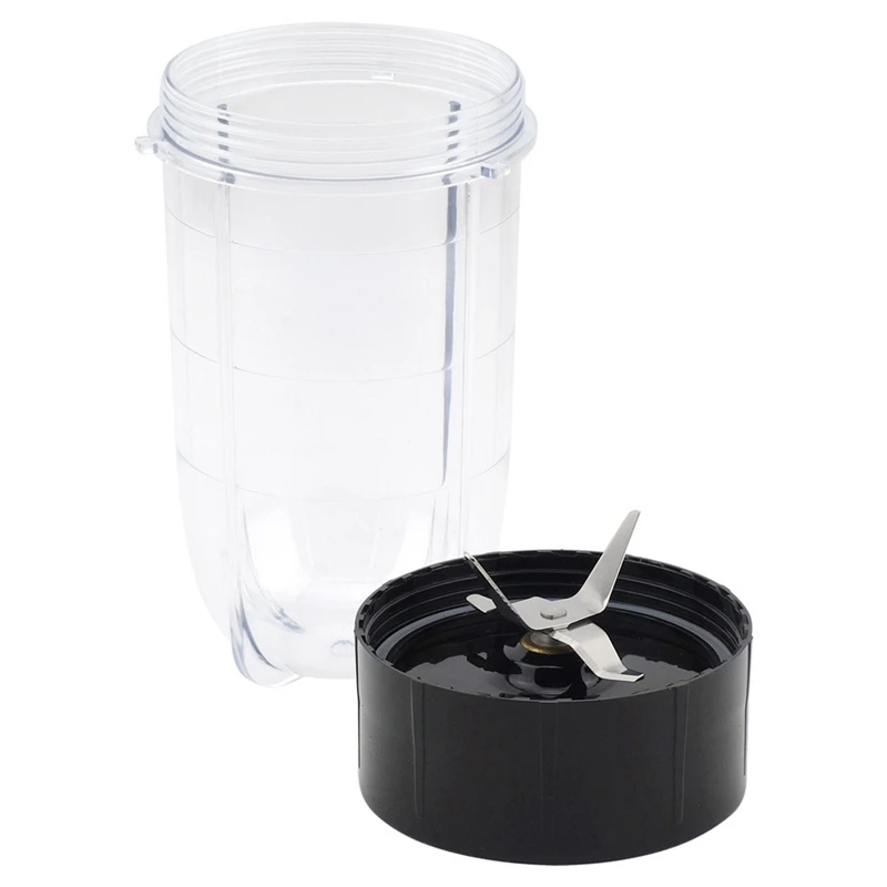 Replacement Cross Blade + 16Oz Cup Set For Magic Bullet, Replacement Parts Compatible With 250W MB1001 Blender