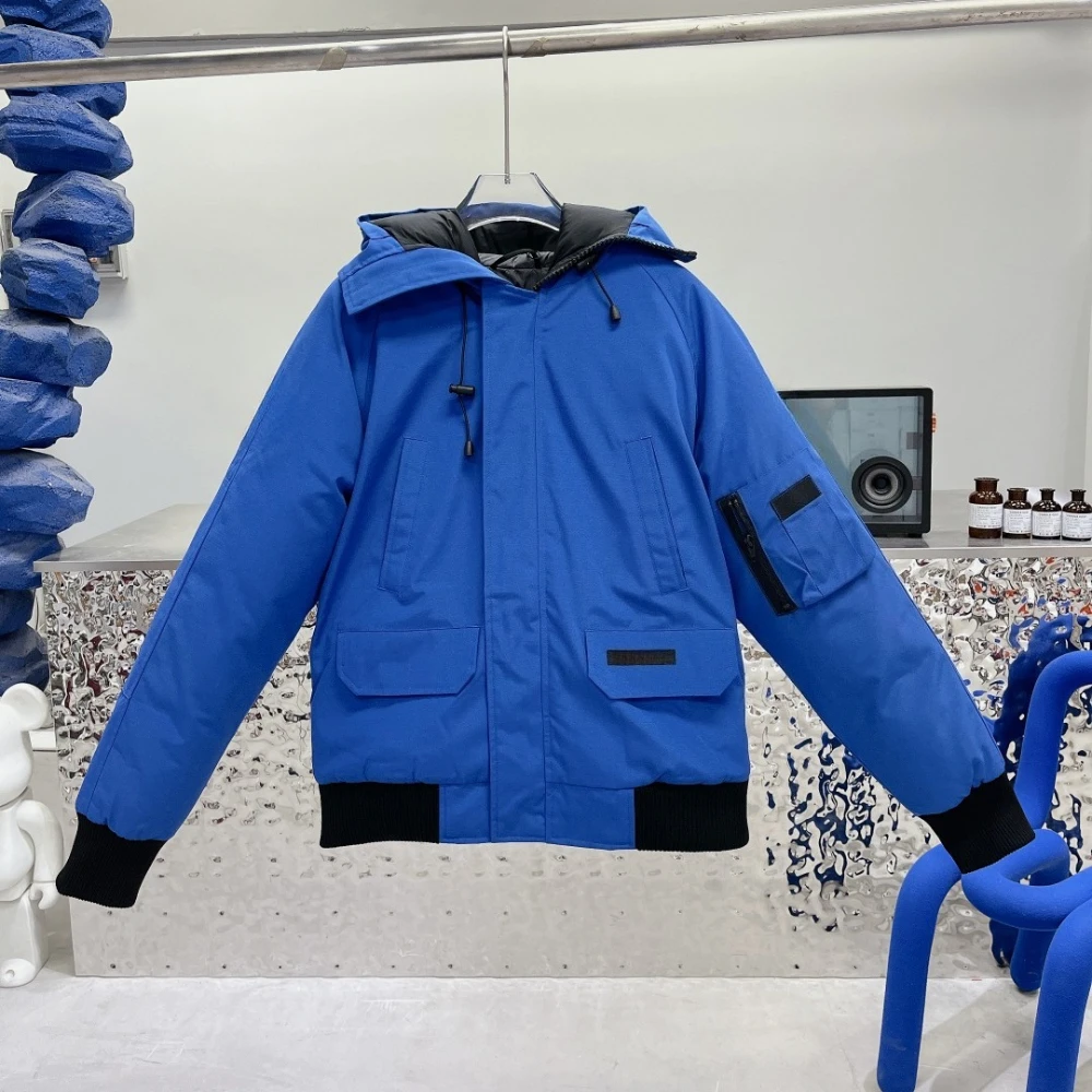 

Down Jacket Luxury Brand Down Jacket Unisex Winter Warm Fur Collar Hooded Quilted Padded Jacket Loose Causal Style Coat 2025