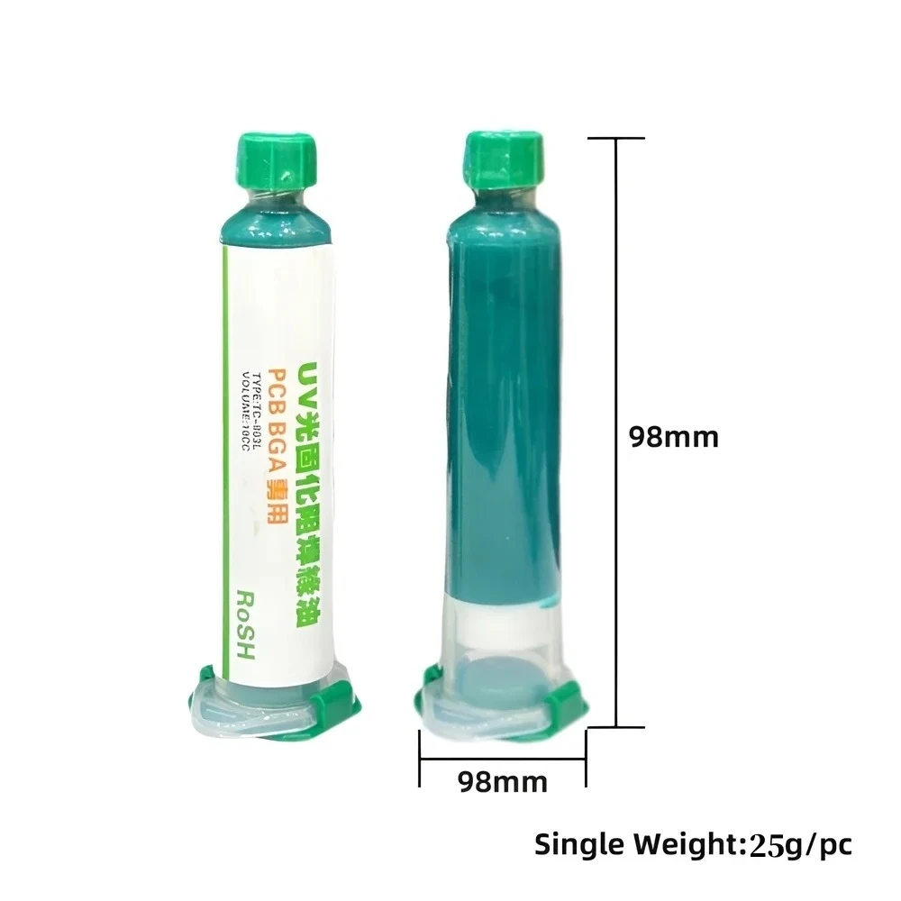 Green Oil UV Curing Solder Mask  BGA PCB Circuit Board Insulation  Protective Paint Ultraviolet Light  UV Solid