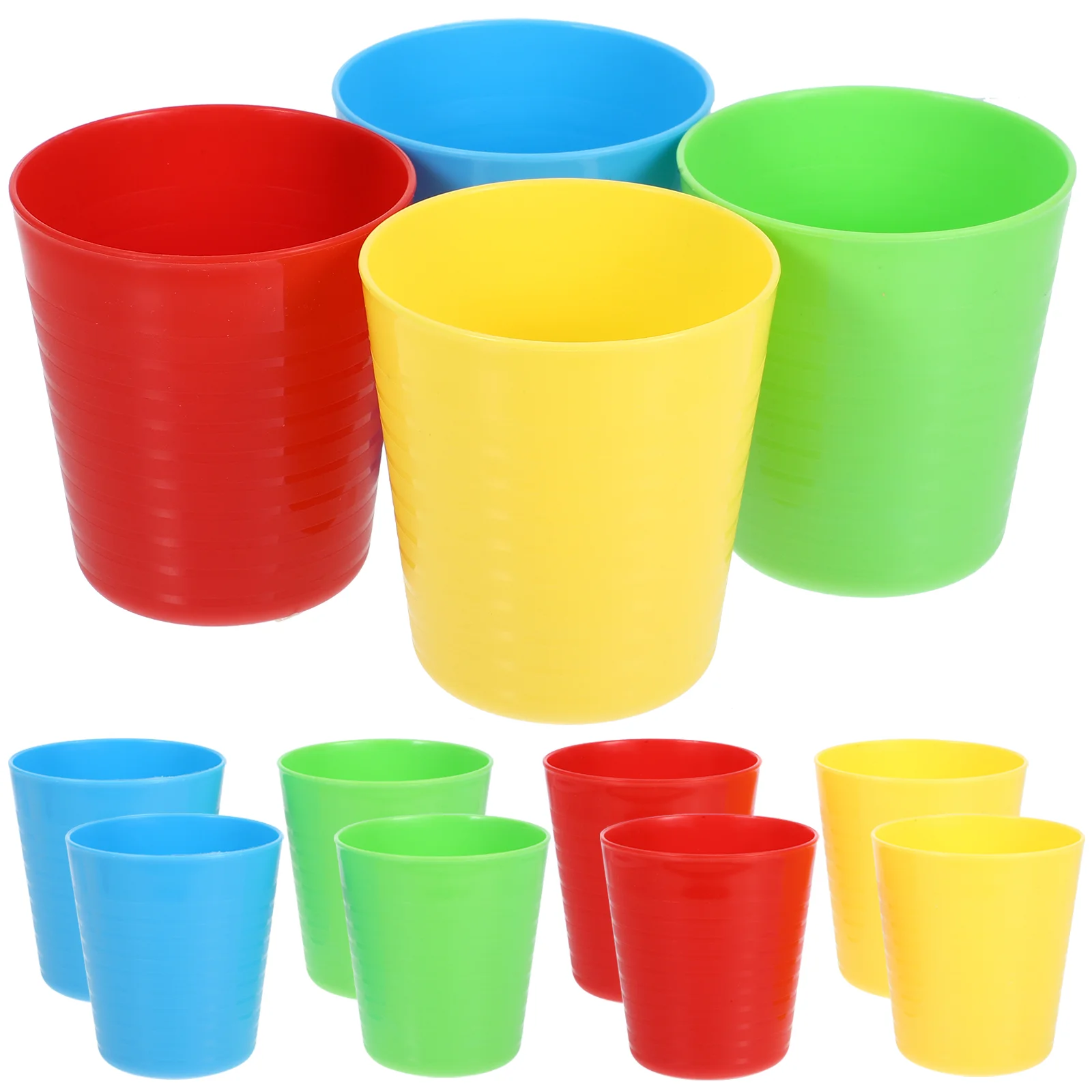 

16 Pcs Drink Cup Multifunctional Tumbler Plastic Drinking Cups For Kids Party Water Beverage Stackable Toddler