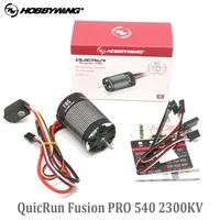 HobbyWing QuicRun Fusion Pro 540 2300KV Remote Control Car Motor Brushless Motor Built In 60A ESC 2 in1 for RC 1/10 Climbing Car