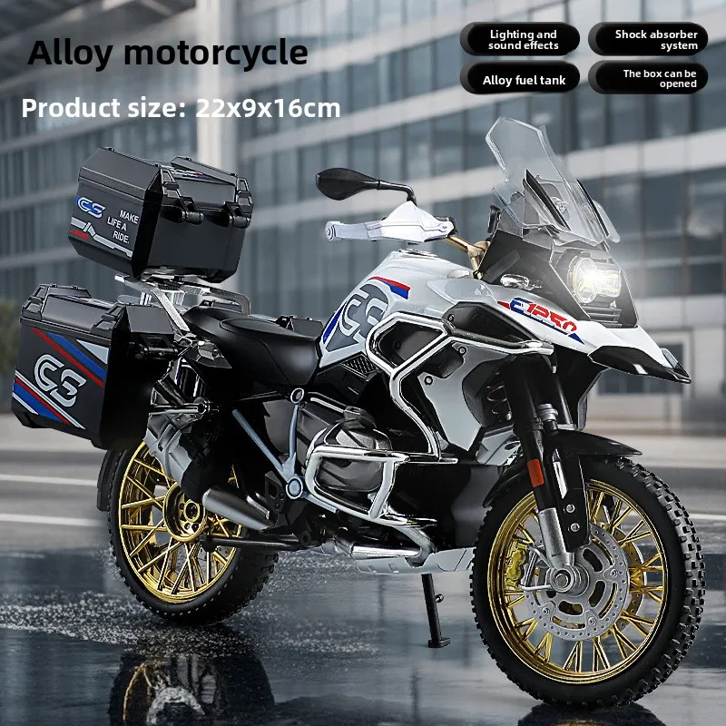 

Scale Water Bird R1250 Alloy Motorcycle Model Realistic Locomotive Ornament Children Toy High Quality and Detailed Design