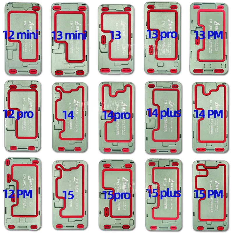 100% Working LCD Screen Touch Panel Remove the adhesive residue OCA for iPhone 15 14, 13 Pro, 14P, 12 PRO MAX mini plus