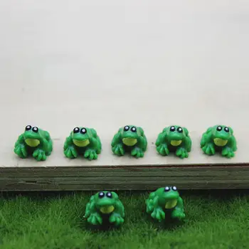5ks mini žabích modelů v měřítku, ozdoby, hračky, scény, miniaturní simulační modely pro domečky pro panenky, doplňky, domácí dekorace, řemesla 8 nejlepší prodej mini plastové žáby - №8