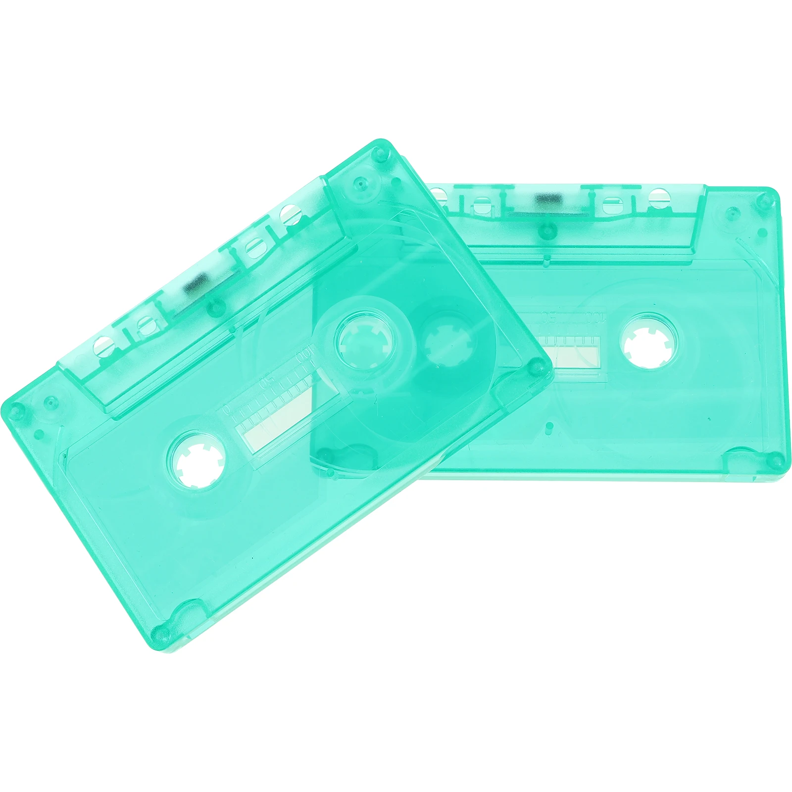 

2 Pcs Colored Tape Blank Cassette Small Recording Tapes Empty Audio Decoration for Diy Cassettes