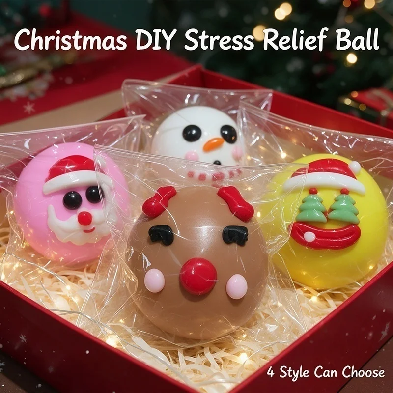 Funny DIY Ugly Face Dog Christmas Limited Edition Squishy Squeeze Toy Moldable Slow Rebound Stress Anxiety Relief for Adults